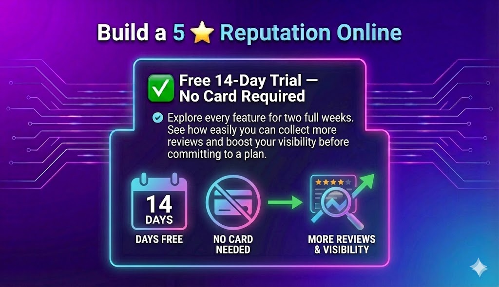 Free 14 Day Trial, no credit card needed.